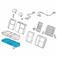 OEM 2013 Honda Civic Pad, RR. Seat Cushion Diagram - 82137-TS8-A01