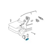 OEM 2012 Ford Fiesta Side Sensor Diagram - 9L8Z-14B004-A