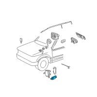 OEM 2010 Ford Escape Side Sensor Diagram - 9L8Z-14B004-A