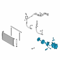 OEM 2020 Hyundai Elantra Compressor Assembly Diagram - 97701-F2100