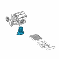 OEM 2020 Lexus ES350 Motor Sub-Assy, Blower Diagram - 87103-0E090