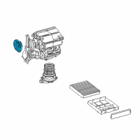 OEM 2022 Lexus UX200 Blower Damper Servo Sub-Assembly, No.1 Diagram - 87106-0E130