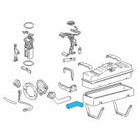 OEM 1992 GMC K3500 Hose-Fuel Tank Filler Diagram - 15522509