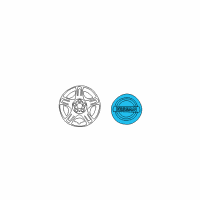 OEM 2007 Nissan Sentra Disc Wheel Ornament Diagram - 40342-ZB700
