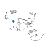 OEM 2004 Dodge Durango Air Conditioning And Heater Auxiliary Control Switch Diagram - 5127844AA