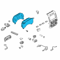 OEM 2018 Ford F-250 Super Duty Cluster Assembly Diagram - JC3Z-10849-TB