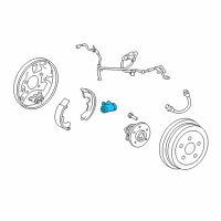 OEM Toyota Corolla Wheel Cylinder Diagram - 47550-02110