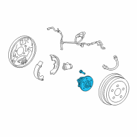 OEM Toyota Corolla Hub & Bearing Diagram - 42450-02170
