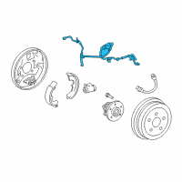 OEM 2016 Toyota Corolla ABS Sensor Wire Diagram - 89516-02141