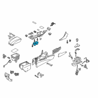 OEM 2015 Hyundai Sonata Cup Holder Assembly Diagram - 84670-3Q000