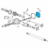 OEM Chevrolet Axle Cover Diagram - 23490350