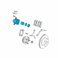 OEM 2004 Jeep Liberty CALIPER-Disc Brake Diagram - 5066422AA