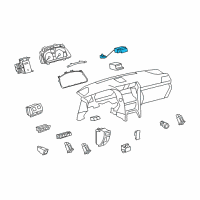 OEM 2008 Lexus LS600h Switch Assy, Hazard Warning Signal Diagram - 84330-50010