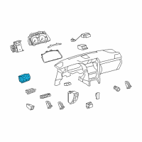 OEM 2012 Lexus LS600h Switch Assy, Outer Mirror Diagram - 84870-50640-A0