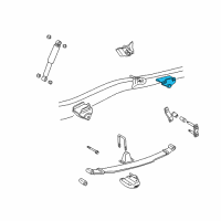 OEM 1998 Toyota Tacoma Spring Assembly Rear Bracket Diagram - 48405-35040