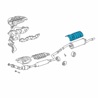 OEM 2001 Toyota Echo Heat Shield Diagram - 58327-52031