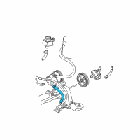 OEM 2003 Dodge Grand Caravan Hose-Power Steering Return Diagram - 4743900AB