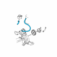 OEM 2005 Chrysler Town & Country Line-Power Steering Reservoir Diagram - 4743011AC