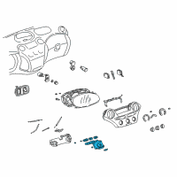 OEM 2000 Toyota Echo Fan Switch Diagram - 84010-52240