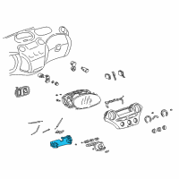 OEM 2004 Toyota Echo Dash Control Unit Diagram - 55910-52010