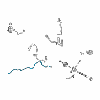 OEM 2010 Hyundai Sonata Tube & Hose Assembly-Return Diagram - 57560-3K000