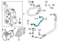 OEM 2020 BMW X3 PRESSURE HOSE ASSY COMPRESSO Diagram - 64-53-9-354-555