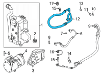 OEM 2020 BMW X3 SUCTION PIPE EVAPORATOR-COMP Diagram - 64-53-9-354-546