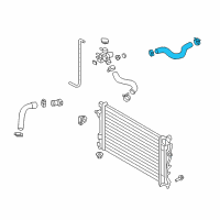 OEM 2018 Hyundai Elantra GT Hose Assembly-Radiator, Upper Diagram - 25414-F2100