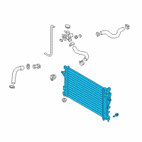 OEM Hyundai Elantra GT Radiator Assembly Diagram - 25310-F2100