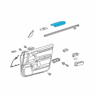 OEM 2022 Lexus GX460 Front Door Armrest Assembly Diagram - 74210-60280-A2