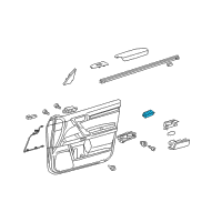 OEM Lexus GX460 Master Switch Assembly Diagram - 84040-60150