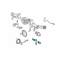 OEM 2008 Chrysler Aspen Gear Kit-Center Differential Diagram - 4883087AD