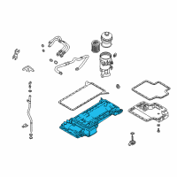 OEM 2001 BMW M5 Upper Oil Pan Diagram - 11-13-1-407-505