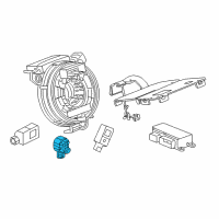 OEM 2019 Chevrolet Camaro Side Sensor Diagram - 13583355