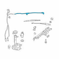 OEM 2009 Dodge Avenger Hose-Windshield Washer Diagram - 5113626AE