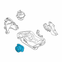 OEM 2009 BMW X5 Automatic Transmission Mount Diagram - 22-31-6-864-675