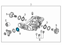 OEM 2022 Cadillac CT4 Front Seal Diagram - 84479771