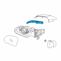 OEM 2016 Hyundai Sonata Lamp Assembly-Outside Mirror, RH Diagram - 87623-C1000