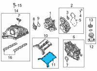 OEM 2022 Jeep Gladiator Cover-Cylinder Head Cover Diagram - 68490021AA