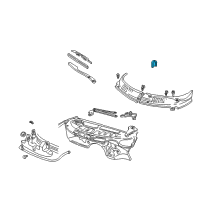 OEM Chevrolet Cap, Windshield Wiper Arm Finish Diagram - 22155370