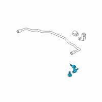 OEM 2007 Honda Element Link, Left Rear Stabilizer Diagram - 52321-SCV-A92