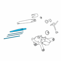 OEM 2015 Lexus NX200t Rear Wiper Blade Diagram - 85242-72010