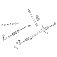 OEM 2015 Scion FR-S Outer Tie Rod Castle Nut Diagram - SU003-00047