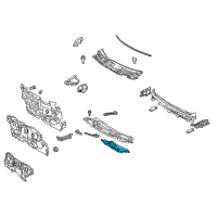OEM 2017 Toyota Prius V Outer Panel Insulator Diagram - 55224-47011