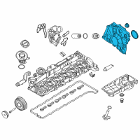 OEM 2015 BMW X5 Timing Case Cover Diagram - 11-14-8-591-633