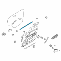 OEM 2006 Kia Optima WEATHERSTRIP-Front Door Belt Inside Diagram - 822412G000