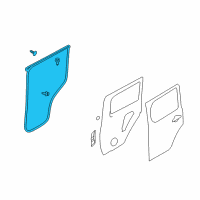OEM 2009 Nissan Cube WEATHERSTRIP-Rear RH Diagram - 82830-1FA0A