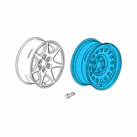 OEM 2020 Chevrolet Silverado 1500 Spare Wheel Diagram - 84440192