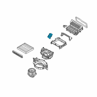 OEM Hyundai Kona Electric Mode Actuator Diagram - 97154-K4000