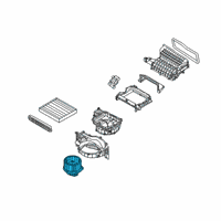 OEM Hyundai Kona Electric Fan & Motor Assembly Diagram - 97113-K4000